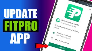 How To UPDATE FitPro App FAST [upl. by Atiz100]