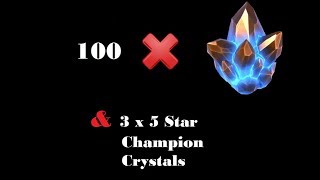 1Million Battlechips  3 x 5 Champ Crystal Opening  Marvel Contest of Champions [upl. by Najib]