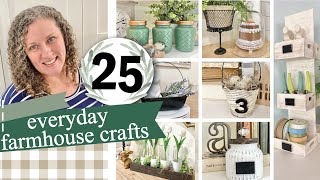 25 EASY Dollar Tree DIYs Farmhouse Home Decor Craft Projects [upl. by Wahl667]