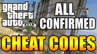 GTA 5  ALL quotConfirmedquot Cheat Codes XBOX amp PS3  Player Vehicle World Cheats amp More GTA V [upl. by Anahsohs150]