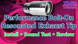 Chrome Tailpipe BoltOn Exhaust Tip Installation Sound Test and Review [upl. by Kayle]