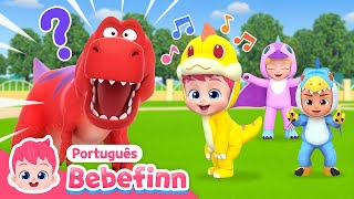 ⭐️ Rawr Bebê Dino 🦖 Hora da Dança  Dinossauros  TRex  Bebefinn em Português  Canções Infantis [upl. by Elayne]