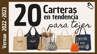 🚨 Carteras que TIENES que TEJER a crochet este 2022 💰aumenta tus ventas  Tendencias Verano crochet [upl. by Enoed]