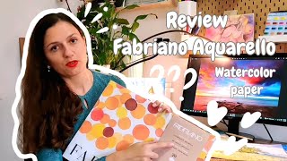 Detailed Review of Fabriano Aquarello Watercolor Paper [upl. by Eenot]