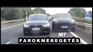 FAROKMÉREGETÉS az M7esen  BMW Vs Porsche [upl. by Ahsiekyt]