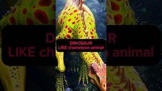 Forest life  DINOSAUR LIKE CHAMELEON ANIMAL ⁉️ Dinosaur shorts wow art [upl. by Leimaj]