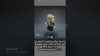 Rating roblox avatars Pt 1  ITZC4TH [upl. by Laise724]