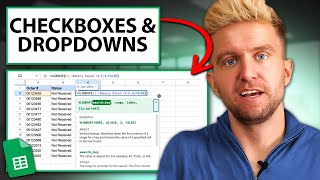 Checkboxes amp Dropdown Menus In Google Sheets [upl. by Haik]