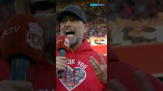 Jurgen Klopp’s farewell to Liverpool at Anfield ❤️ Soak it in for one last time shorts [upl. by Zitvaa]