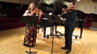 31 January 2014 Eddy Malave Sheila Browne Viola duo recital Bela Bartok [upl. by Novyart]