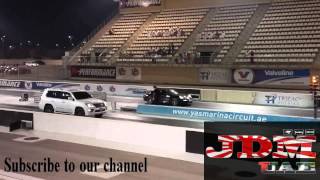 Lexus LX570 Supercharged against Porsche [upl. by Nader]