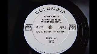 John Handy  Live at the Monterey Jazz Festival  Spanish Lady [upl. by Brenan]