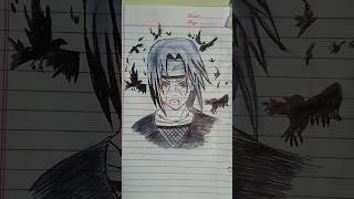 Itachi drawing itachi itachiuchiha naruto narutoshippuden anime animedrawing draw artist [upl. by Elyr]