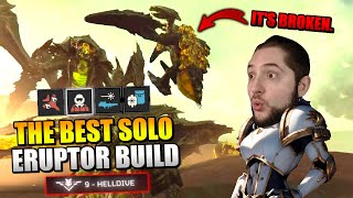 This New Eruptor Build Completly Breaks Helldivers 2 Physics Solo Helldive Difficulty No Death [upl. by Attekahs]