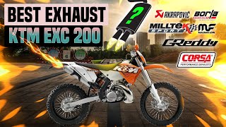 KTM EXC 200 Exhaust Sound 🔥 FMFSupermotoReviewModsUpgradeStockSystemModified [upl. by Yaral]