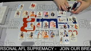 AFL Select Football 2024 Supremacy Box Personal  Live Card Break 19092024 [upl. by Ahsil]