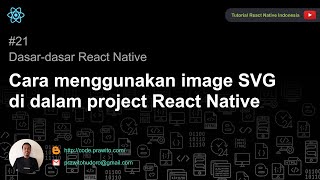 Cara menggunakan image SVG didalam project React Native [upl. by Oguh]