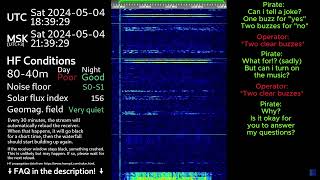 UVB76 operator talking with a pirate [upl. by Zumstein]