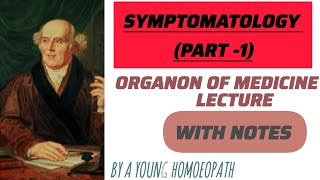 symptomatology part 1 organon lecture with hand made notes [upl. by Paluas]