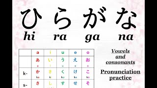 【 hiragana ／ ひらがな 】Lets learn Japanese vowels and consonants [upl. by Aylatan]