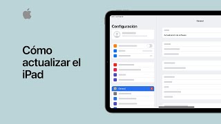 Cómo actualizar el iPad  Soporte técnico de Apple [upl. by Nilat]