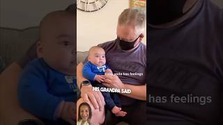 This grandpa hurt his grandson‘s feeling baby grandpas funny shorts [upl. by Bred]