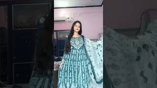 Ready to wear anarkali suit with Pant amp Dupatta 💙😍trending viralyoutubeshorts fashion [upl. by Allistir]