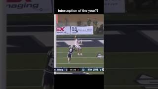 Interception of the year nothing compares football collegefootball interception nfl [upl. by Rebme911]