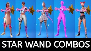 The Best TRYHARD Star Wand Pickaxe Combos In Fortnite [upl. by Lundell191]