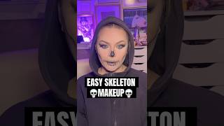 GOT A TOOTHPICK💀you can do skeleton makeup vc lenkalul easyhalloweenmakeup skullmakeup [upl. by Olney]