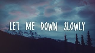 Alec Benjamin  Let Me Down Slowly Lyrics [upl. by Burnett]