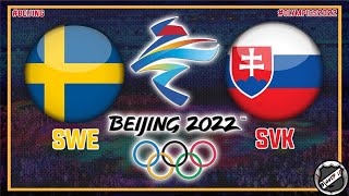 Eishockey Olympia 2022  Schweden  Slowakei  Beijing 2022  Lets Play [upl. by Elenahc]