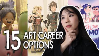 15 Art Career Options Animation Illustration Design [upl. by Eikcim]