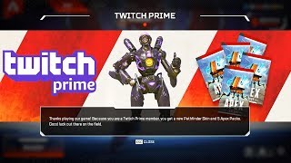 How to get Apex Legends Twitch Prime Pack 1 Free Packs  Omega Point Pathfinder Skin [upl. by Anelhtak]