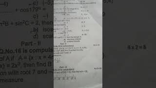 11th maths first midterm exam question paper 2024 [upl. by Nae]