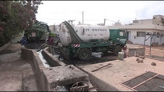 Faecal Sludge Trucks at Cambérène Dakar Treatment Plant Timelapse [upl. by New998]