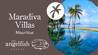 Maradiva Villas Resort amp Spa  stunningly refurbished villa resort on Mauritius sunset coast [upl. by Jessey]