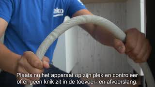 2 Zelf je vrijstaande vaatwasser installeren  Beko [upl. by Amikahs301]