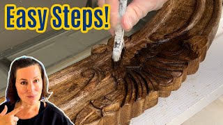 How To Use Gel Stain Over Stain Without Sanding  How To Stain Wood Darker [upl. by Ramraj]