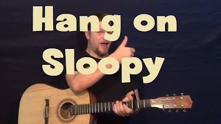 Hang On Sloopy The McCoys Easy Guitar Lesson How to Play Tutorial [upl. by Fons]