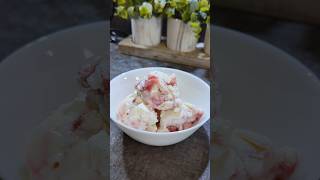 Raspberry Ripple Ice Cream shorts homemade recipe [upl. by Casia]