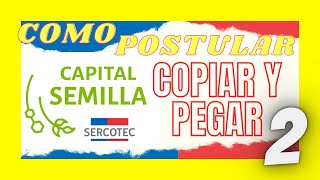 Cómo Postular al CAPITAL SEMILLA 2023 ✔️ Capacidad del emprendedor [upl. by Ainoda]