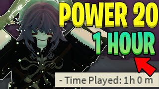 How to get POWER 20 in 1 Hour  Deepwoken [upl. by Yasnil]