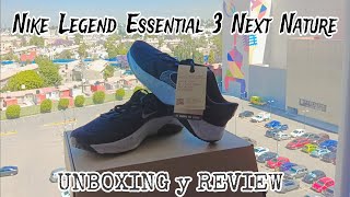 NIKE LEGEND ESSENTIAL 3 next nature Umboxig y Review están super cómodos 😻☀️ [upl. by Pardoes]