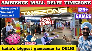 Ambience mall vasant kunj game zone  Timezone vasant kunj delhi gaming zone  Game zone in delhi [upl. by Cory]