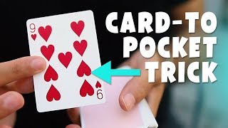 Card APPEARS in your POCKET  Magic Tutorial [upl. by Iahcedrom]