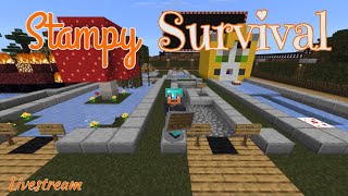 1 Year Anniversary Building Stampys Lovely World in Minecraft Survival Mode  Livestream 9 [upl. by Terhune333]