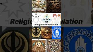 Indias 10 Religions Population 💥religionreligionshortsreligionvideoreligionsreligiousindia [upl. by Ahsinuq]