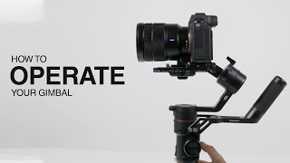 Tutorial how to operate your Manfrotto Gimbal  Stabilizers  Manfrotto [upl. by Andri51]