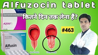 Alfuzocin prolonged release tablets ip 10mg uses  Alfuzocin tablet uses in hindi  Alfuzocin 10 mg [upl. by Navoj979]